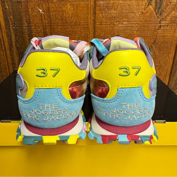 Marc Jacobs Women’s The Jogger Tie Dye Multicolor Sneakers - Size 7 - Picture 4 of 9